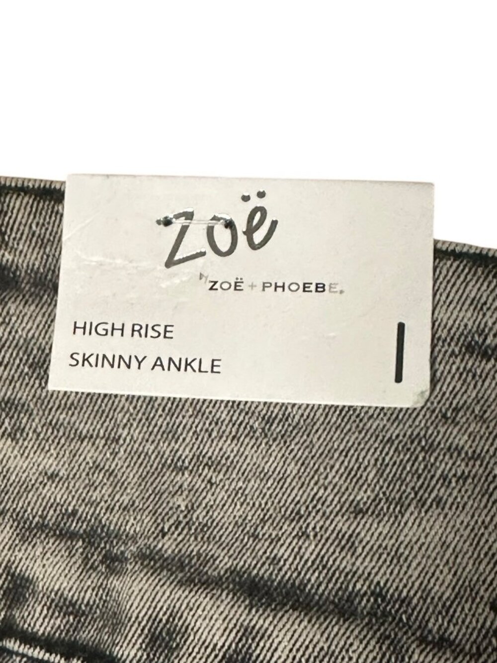 Zoe Phoebe High Rise Skinny Grey Wash Jeans Women’s Size 1 - Picture 12 of 15